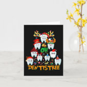 Oh Dentistree Spaß Weihnachtsbaum Zahnhygiene Xm Karte (Gelbe Blume)