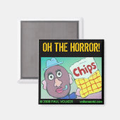 OH DER HORROR! $3.00 MAGNET (Vorderseite/Rückseite)