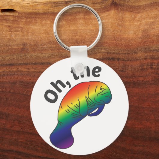 Oh, der Hue Manatee Basic Schlüsselanhänger (Vorderseite)