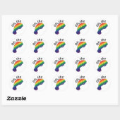Oh, der Hue Manatee Round Sticker (Blatt)