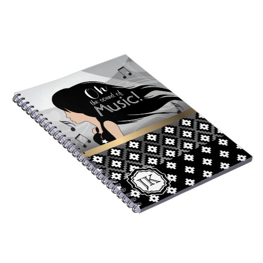 Oh der Klang des Musikmädchens Notizblock (Rechte Seite)