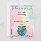 Oh, der Ort, an dem du Abschluss einladen wirst Ankündigung (Vorderseite)