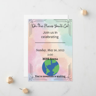 Oh, der Ort, an dem du Abschluss einladen wirst Ankündigung