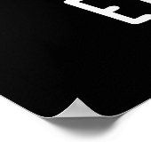 Oh, die Augenronie Funny Eyeball Pun Dark BG Poster (Ecke)