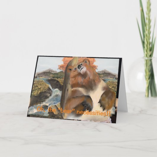 Oh, die "Bären"-Necessities Karte (Vorderseite)