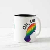 Oh, die Hue Manatee Zwei-Tone-Tasse Zweifarbige Tasse (VorderseiteRechts)