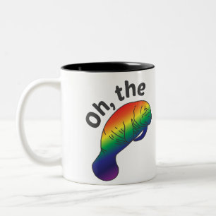 Oh, die Hue Manatee Zwei-Tone-Tasse Zweifarbige Tasse