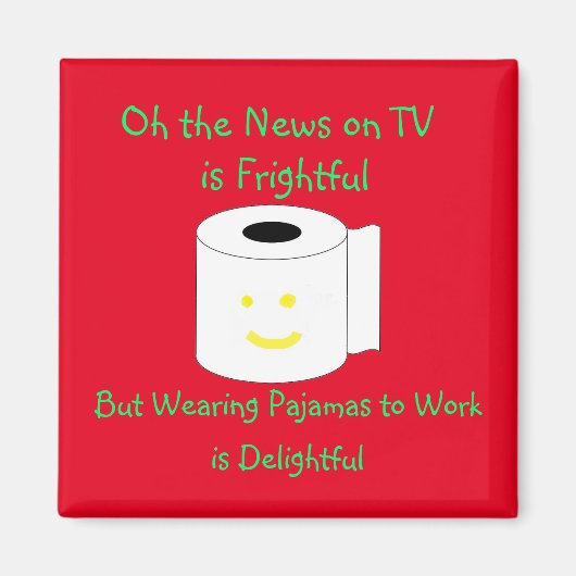 Oh, die Nachrichten im Fernsehen ist beängstigend Magnet (Vorne)