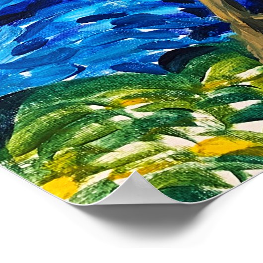 Oh, die Orte, an denen du gogh! Poster (Ecke)