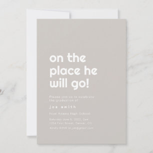 Oh, die Orte, an denen er eine große Party Einladu Einladung