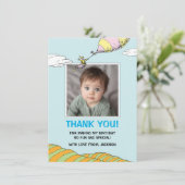 Oh, die Orte, an denen er gehen wird! - Erster Geb Dankeskarte (Stehend Vorderseite)