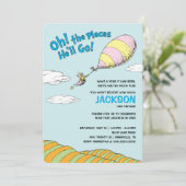 Oh, die Orte, an denen er gehen wird! - Erster Geb Einladung (Stehend Vorderseite)