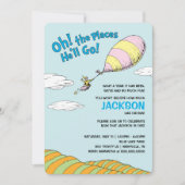 Oh, die Orte, an denen er gehen wird! - Erster Geb Einladung (Vorderseite)