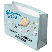 Oh, die Orte, an denen er gehen wird! - Erster Geb Große Geschenktüte (Rückseite Schrägansicht)