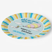 Oh, die Orte, an denen er gehen wird! - Erster Geb Pappteller (Schrägansicht)