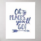 Oh, die Orte, an denen Sie blaue Kinder kommen wer Poster (Vorne)