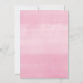 Oh, die Orte, an denen sie eine pinkfarbene Mädche Einladung (Rückseite)