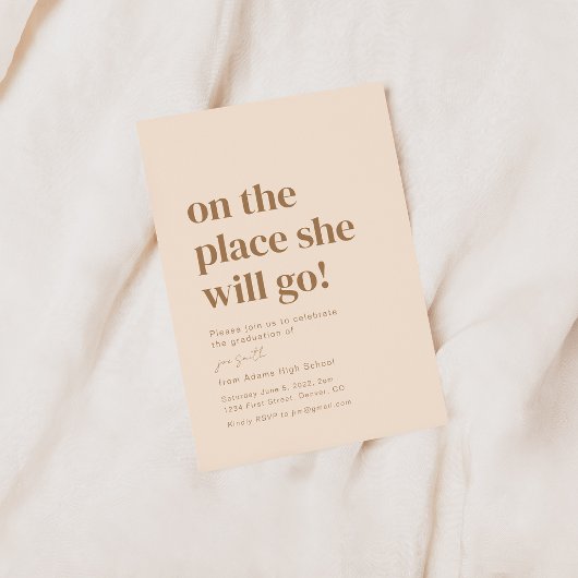 Oh, die Orte, an denen sie Party Einladung machen