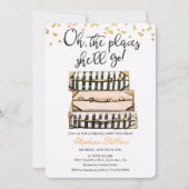 Oh, die Orte, an denen sie sich verabschieden wird Einladung (Vorderseite)