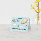 Oh, die Orte, an die du gehen wirst! Abschluss Karte (Gelbe Blume)