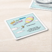 Oh, die Orte, an die du gehen wirst! Abschluss Rechteckiger Pappuntersetzer (angewinkelt)