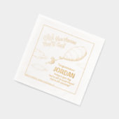 Oh, die Orte, an die du gehen wirst! Ankündigung d Servietten Mit Folie (Links)