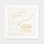 Oh, die Orte, an die du gehen wirst! Ankündigung d Servietten Mit Folie (Vorderseite)