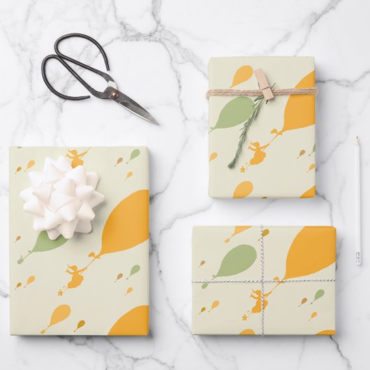 Oh, die Orte, an die du gehen wirst! Balloon Kontu Geschenkpapier Set (Vorderseite)