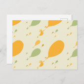 Oh, die Orte, an die du gehen wirst! Balloon Kontu Postkarte (Vorne/Hinten)