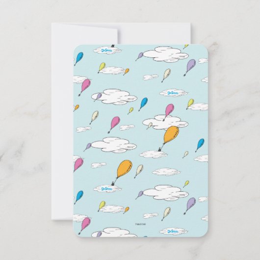 Oh! Die Orte, an die du gehen wirst! Boy Birthday Einladung (Rückseite)