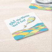 Oh! Die Orte, an die du gehen wirst! Boy Birthday Rechteckiger Pappuntersetzer (angewinkelt)