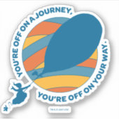 Oh, die Orte, an die du gehen wirst! "Du bist unte Aufkleber (Vorderseite)