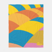 Oh, die Orte, an die du gehen wirst! Farbenfrohe B Fleecedecke (Vorderseite)