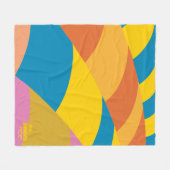 Oh, die Orte, an die du gehen wirst! Farbenfrohe B Fleecedecke (Vorderseite (Horizontal))