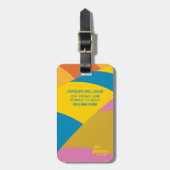 Oh, die Orte, an die du gehen wirst! Farbenfrohe B Gepäckanhänger (Vorderseite vertikal)