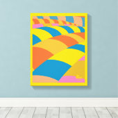 Oh, die Orte, an die du gehen wirst! Farbenfrohe B Leinwanddruck (Insitu (Holzboden))