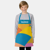 Oh, die Orte, an die du gehen wirst! Farbenfrohe B Schürze (Getragen)