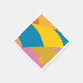 Oh, die Orte, an die du gehen wirst! Farbenfrohe B Serviette (Ecke)