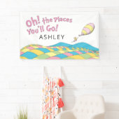 Oh! Die Orte, an die du gehen wirst! Girl Birthday Banner (Insitu)