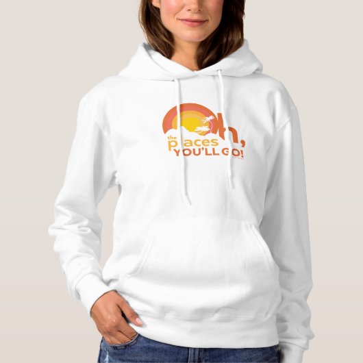 Oh, die Orte, an die du gehen wirst! Landschaftsty Hoodie (Vorderseite)