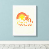 Oh, die Orte, an die du gehen wirst! Landschaftsty Leinwanddruck (Insitu (Holzboden))