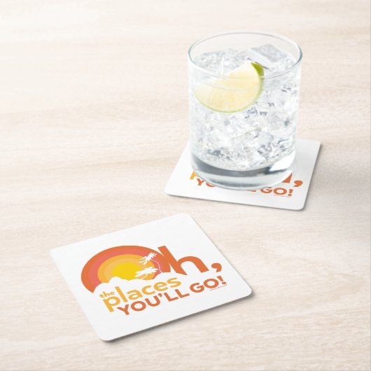 Oh, die Orte, an die du gehen wirst! Landschaftsty Rechteckiger Pappuntersetzer (Vor Ort)