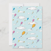 Oh, die Orte, an die du gehen wirst! Mädchen 1. Ge Einladung (Rückseite)