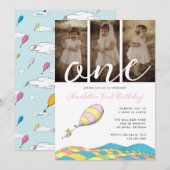 Oh, die Orte, an die du gehen wirst! Mädchen 1. Ge Einladung (Vorne/Hinten)