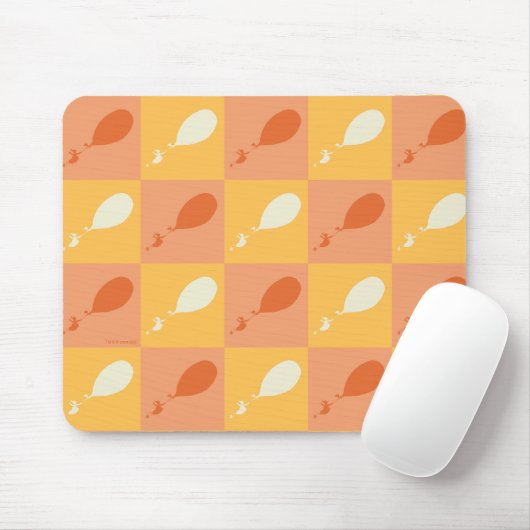 Oh, die Orte, an die du gehen wirst | Orange-Block Mousepad (Mit Mouse)