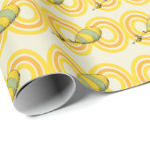 Oh, die Orte, an die du gehen wirst | Orange Patte Geschenkpapier (Rolleneckpunkt)