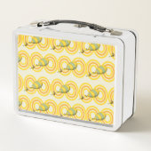 Oh, die Orte, an die du gehen wirst | Orange Patte Metall Brotdose (Rückseite)