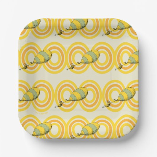 Oh, die Orte, an die du gehen wirst | Orange Patte Pappteller (Vorderseite)