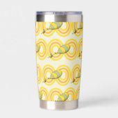 Oh, die Orte, an die du gehen wirst | Orange Patte Thermobecher (Rückseite)