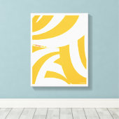 Oh, die Orte, an die du gehen wirst! Orange Wirbel Leinwanddruck (Insitu (Holzboden))